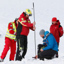 6. mars: Kronprins Haakon deltar under åpningen av Røde Kors' nye testsenter for skredsøk i Myrkdalen utenfor Voss (Foto: Håkon Mosvold Larsen / NTB scanpix)